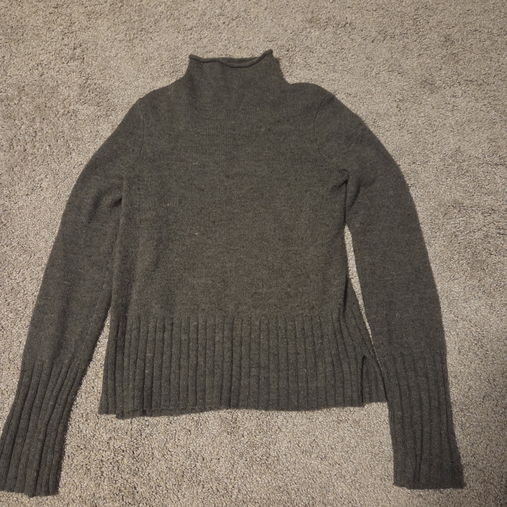 Madewell Dark Olive Turtleneck Sweater